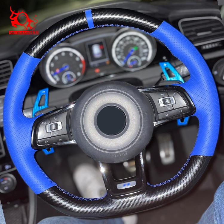 Customized Available Durable Steering Wheel Cover Wrap for Volkswagen Jetta GLI Golf GTI TCR Tiguan GTE Concept Polo GTI