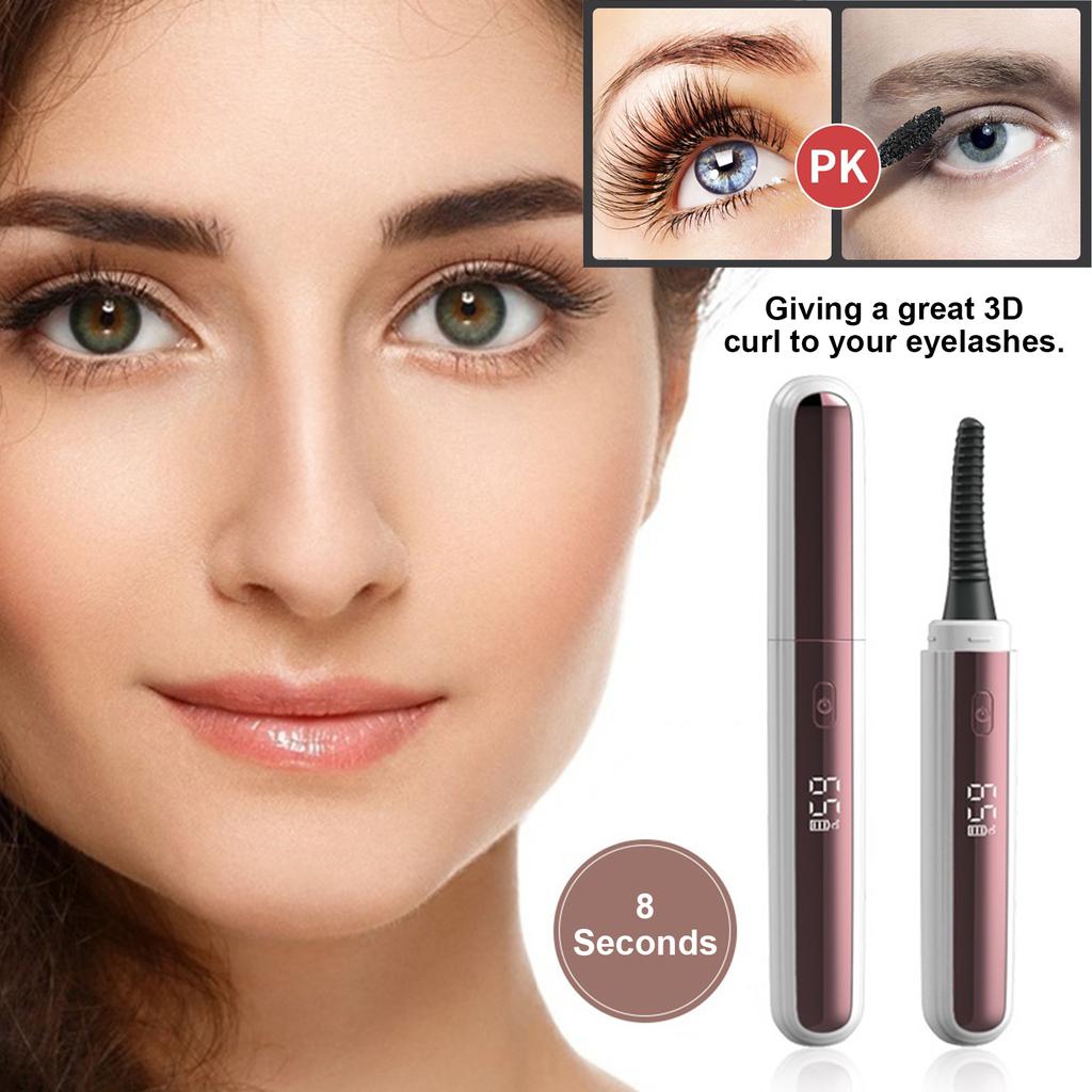 Electric Eyelash Curler Heated Eyelash Curler Smart Eye Lash Curling Clip with 4 Temperature Modes