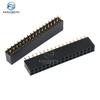 10pcs 2.54mm Double Row Straight Female 2-40P Pin Header Socket Connector 2x2/3/4/5/6/7/8/9/10/12/14/16/18/20/25/32/40Pin 2.54mm