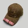 Spring And Summer Hole Wind Letter Embroidery Iron Ring Baseball Cap Men And Women Sunshade Niche Broken Eaves Street Cap