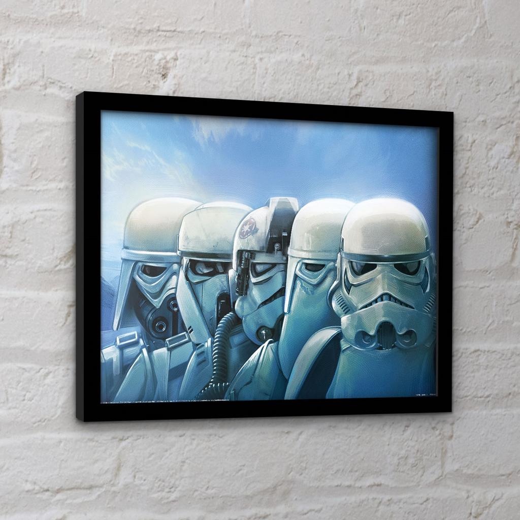 Star Wars: The Mandalorian Masks Stormtrooper Framed Poster