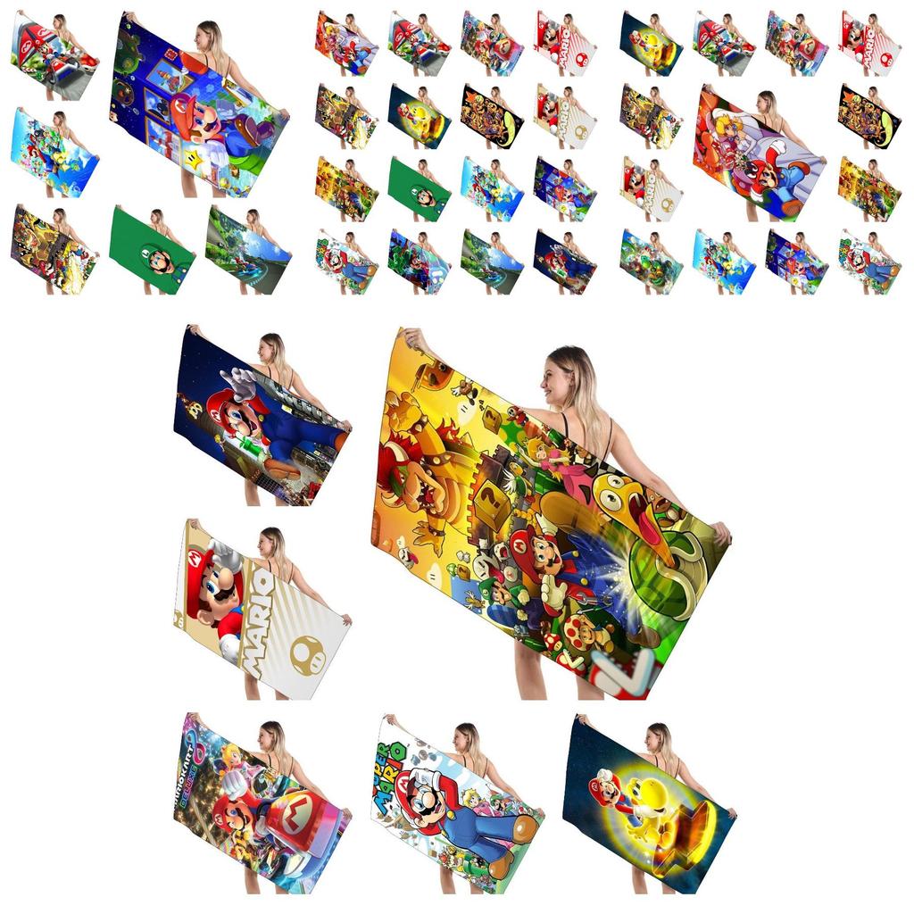 Children's Mario Beach Towel Super Soft And Absorbent!