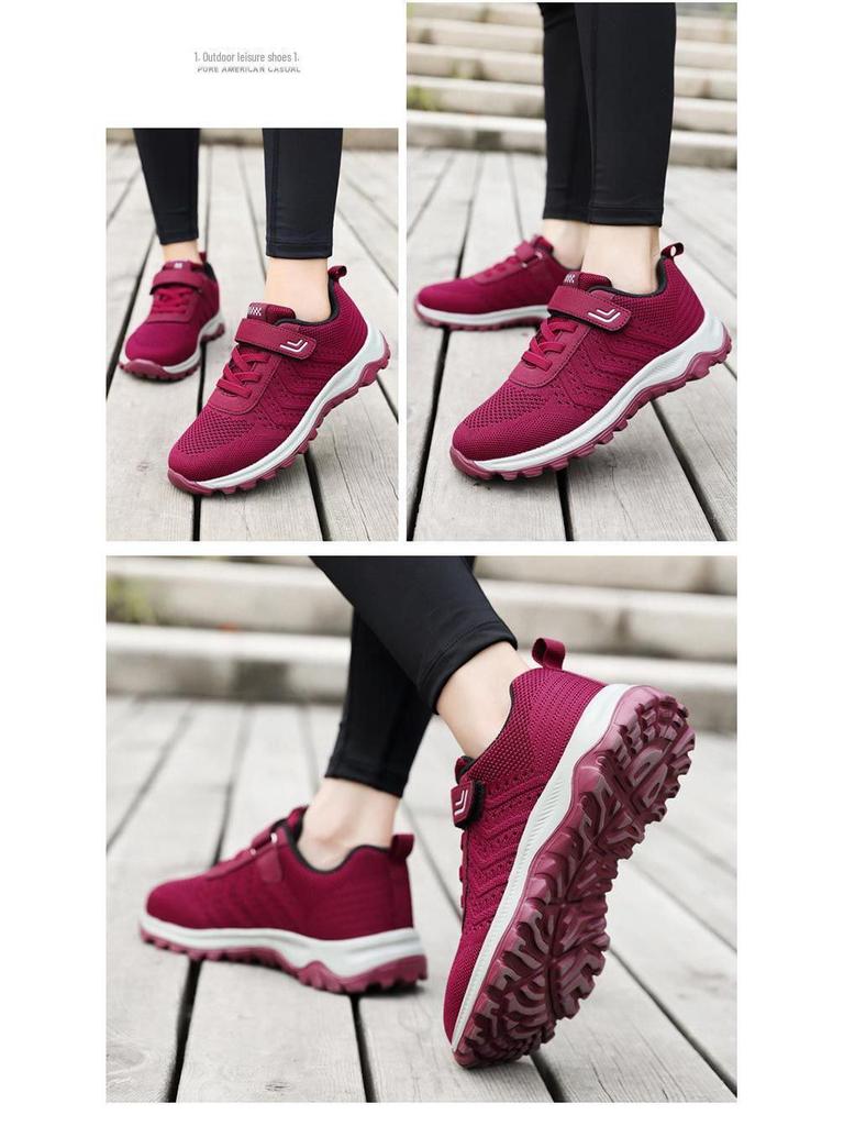 Comfortable Non-Slip Elderly Walking Shoes - Lightweight Spring & Autumn Sneakers