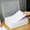 1 Stück A4 Größe Klare Aktenordnerboxen mit Deckel-Transparente Dokumentenaufbewahrungsbehälter für Büro Heimorganisation