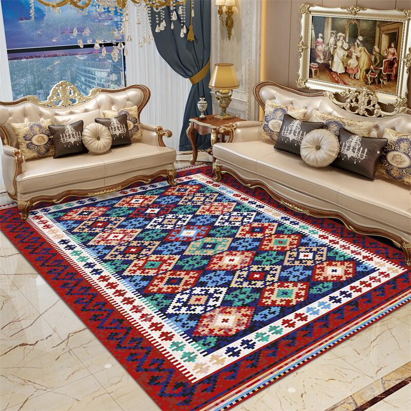 Artistic Retro Carpet for Home Bedroom Living Room Sofa Coffee Table Mat