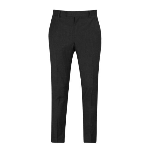 Without Prejudice Mens Wool Blend Tapered Leg Slim Suit Trousers
