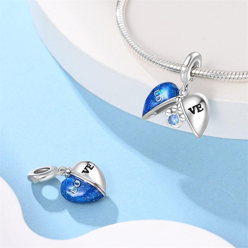 Romantic Love Theme Collection Charms Copper Pendant 3Mm Original Bracelet Necklace For Women Luxury Exquisite Jewelry Gift