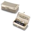 Exquisite Leather Jewelry Storage Bag Solid Color Jewelry Storage Box Cosmetic Bag  Woman Girls