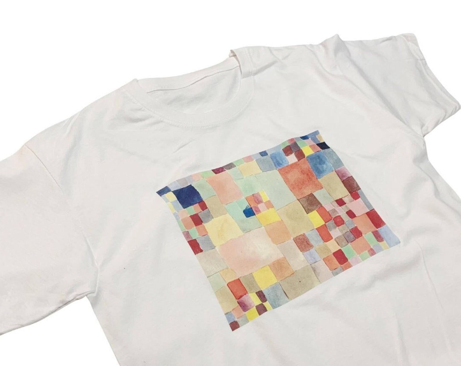 Paul Klee T-Shirt Abstract Art Flora on Sand Famous Vintage Art Print Top S