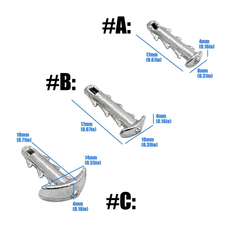 Anchors Shape Sinkers AntiSlip Sea Urchin Baits Fishing Weights Lightweight Easy Hook Design For Saltwater Fishing