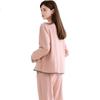 Fenteng Women's Anti-Static Warm Fleece Pajamas, Spring And Autumn New Lightweight Ladies' Loungewear Set