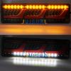 2PCS Truck Taillights Waterproof/hit Car Truck Rear Taillight Warning Lights Flow Signal Steering Brake Reversing Fog Lamp