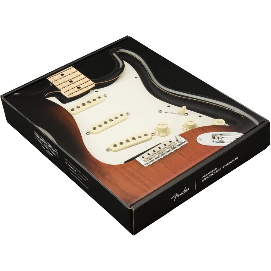 

Fender Fender Custom Shop Stratocaster Picguard for Stratocaster Guitar SSS Parchment 11 Hole 69 Pre-Wired Pre-Wired Color [Елемент]