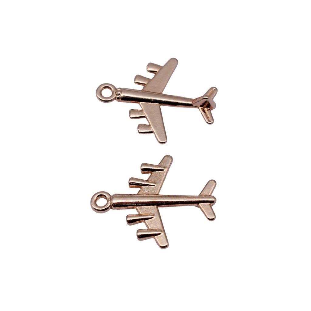 Airplane Charms Multi Color Alloy Car Pendants For Travel Themed Jewelry
