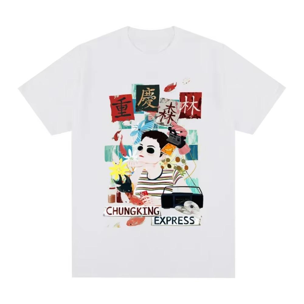Chungking Express Wong Kar-wai Vintage T-shirt Movie Classic Chinese  Men New TEE TSHIRT Womens Tops