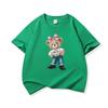 Girl Bear With Pink Bow Graphic Tee Kids Pure Cotton Crew Neck T Shirt Short Sleeve Muticolor Tops For Boys Girls Children
