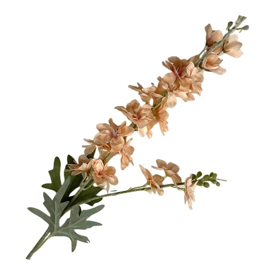 Simulated Hyacinth Silk Delphinium Flowers Realistic Texture Iron Wire Stems Fake Flower