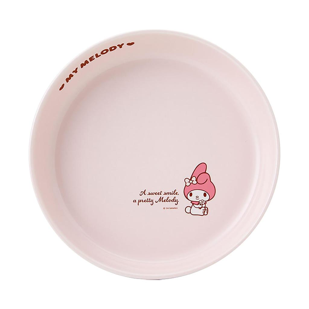 Sanrio My Melody 21cm and Dryer Curry Pasta 185931 Plate, Microwave, Dishwasher, Safe, Ceramic, Plate, Plate,