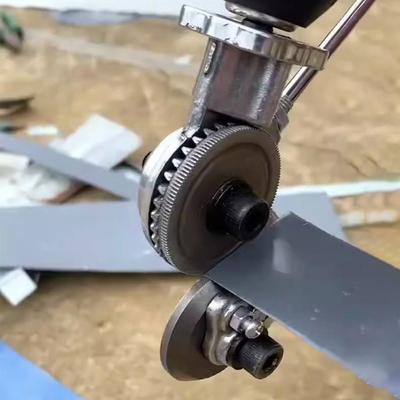 Electric Drill Plate Cutter Double Headed Metal Plate Punch Scissors Multi-Functional High Speed for Cutting Various Metals