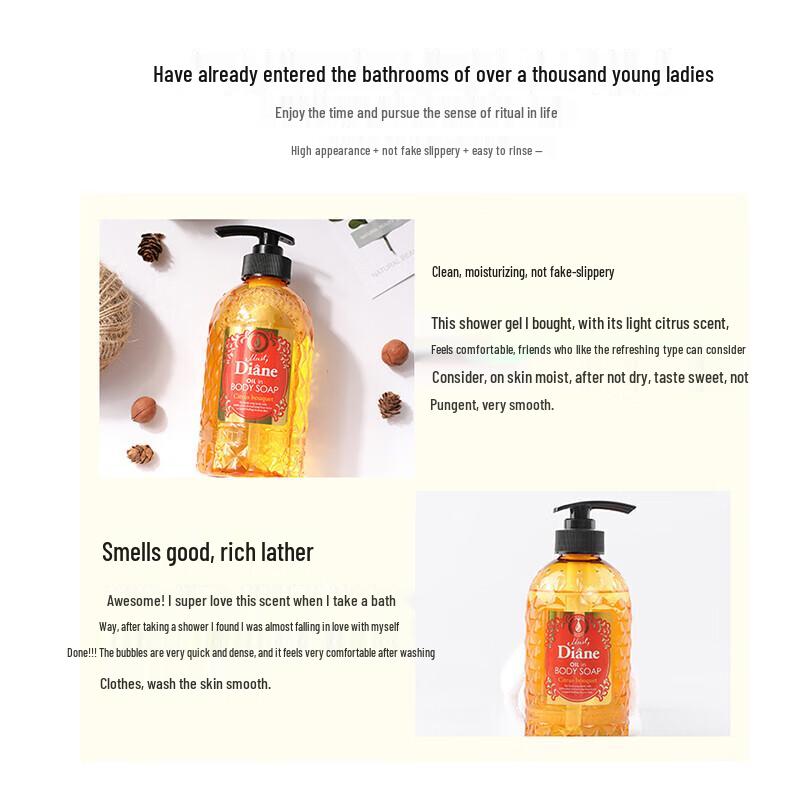 Moist Diane Citrus Scent Hydrating Shower Gel