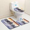 Bathroom Floor Mat Bathroom Mat Toilet Three-Piece Set