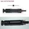For 10/15/20/30A Diode Waterproof Connector Low Frequency Black Cable Compatible Connector Panel Parts Accessories