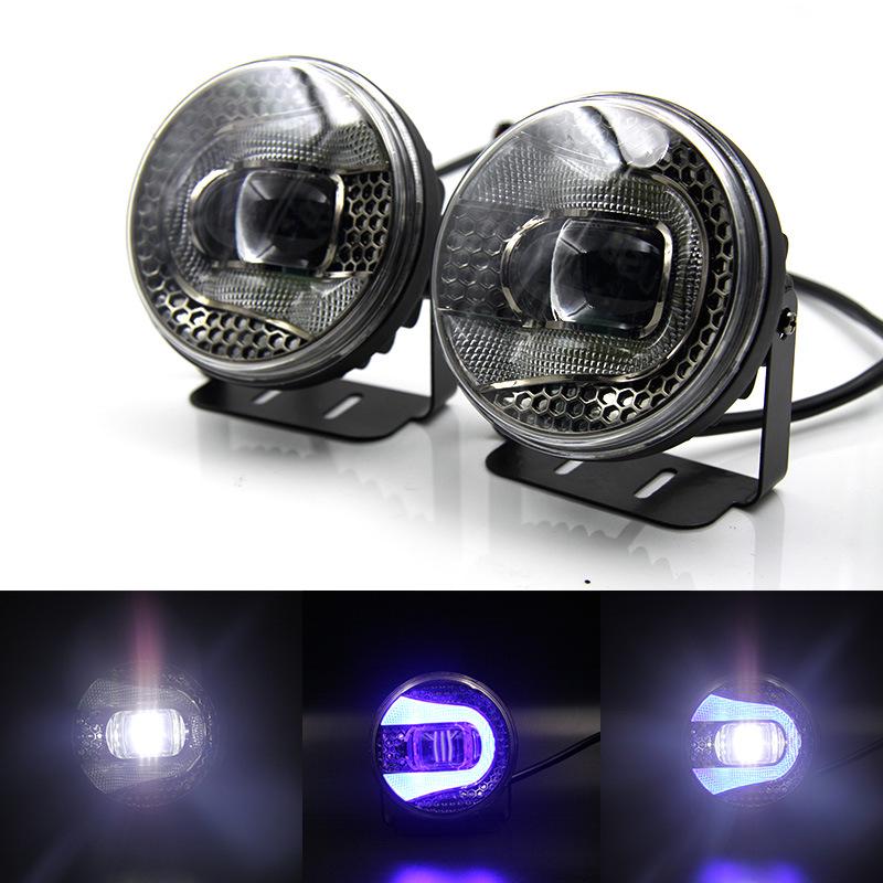 YCL Universal 3.5-Inch COB Fog & Daytime Running Light for Toyota Nissan Mitsubishi Suzuki, 12-24V High Power, High Brightness