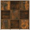 Bookshelf Smoked Oak 90 x 30 x 90 cm Wood Based Material