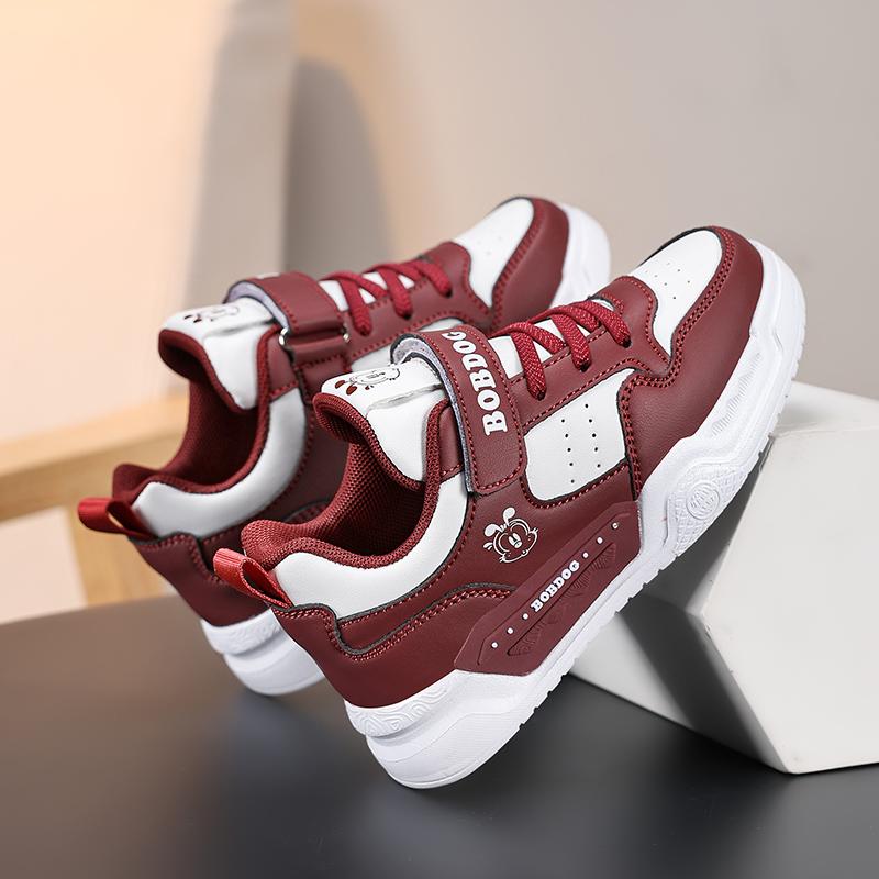 Children's Fashion Velcro Thick Sole Height Increasing Low Cut Casual Board Shoes Outdoor Casual Sports Shoes 28-38