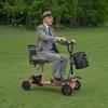 Scooter elettrico pieghevole a 4 ruote per adulti e anziani, Scooter elettrico con capacità di carico 120 kg, Sedia a rotelle da viaggio all-terrain con batteria al litio da 48V