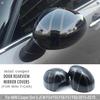 Die Schwarze Flagge Auto Schale Außen Rückspiegelabdeckungen Für BMW MINI Cooper One S JCW F54 F55 F56 F57 F60 2015-2019 Zubehör