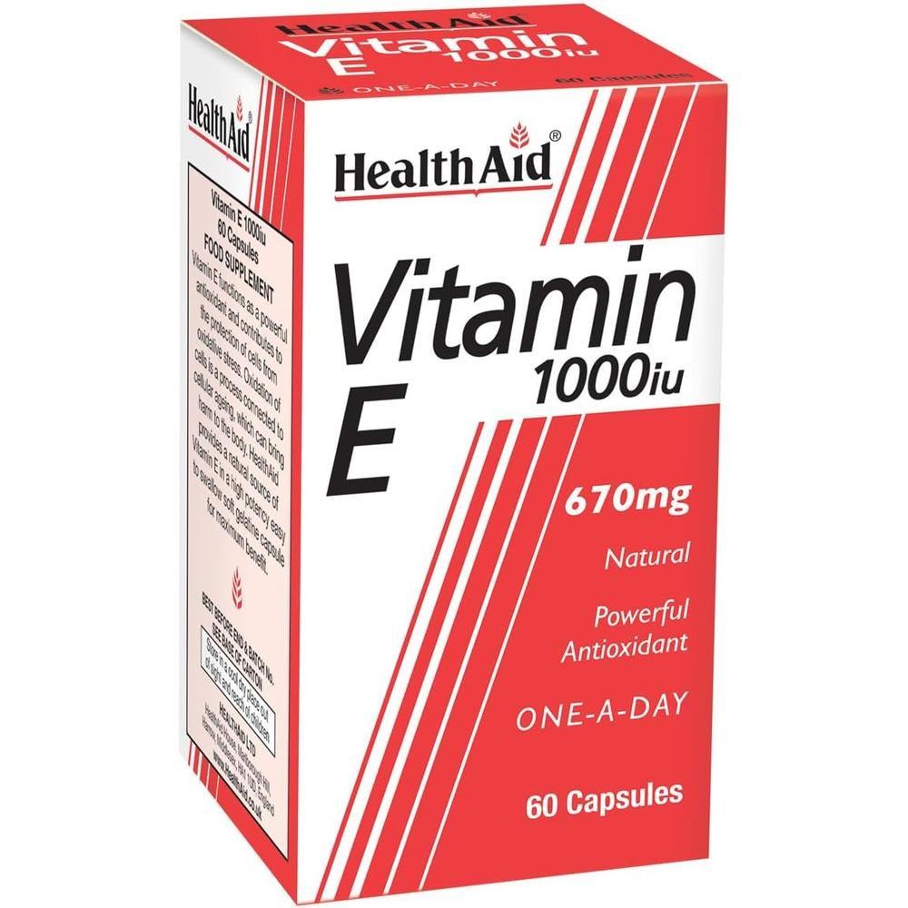 HealthAid Vitamin E Capsules 1000iu HealthAid Vitamin E 1000iu Capsules 1 pcs 60 Tablets
