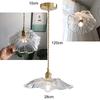 Vintage Ripples Glass Pendant Lamp Bedroom Dining Room Kitchen Retro Pendant Light Indoor Decor Hanging Light Ceiling Chandelier