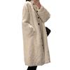 Lamb Wool White Cotton-padded Coat for Women's Winter New Thickened Medium and Long Wool Imitation Fur Coat