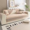 Sofa Cushion Chenille Sofa Cover Four Seasons Universal Cover Cloth Light Luxury Non-Slip Solid Color Fabric Craft Cushion