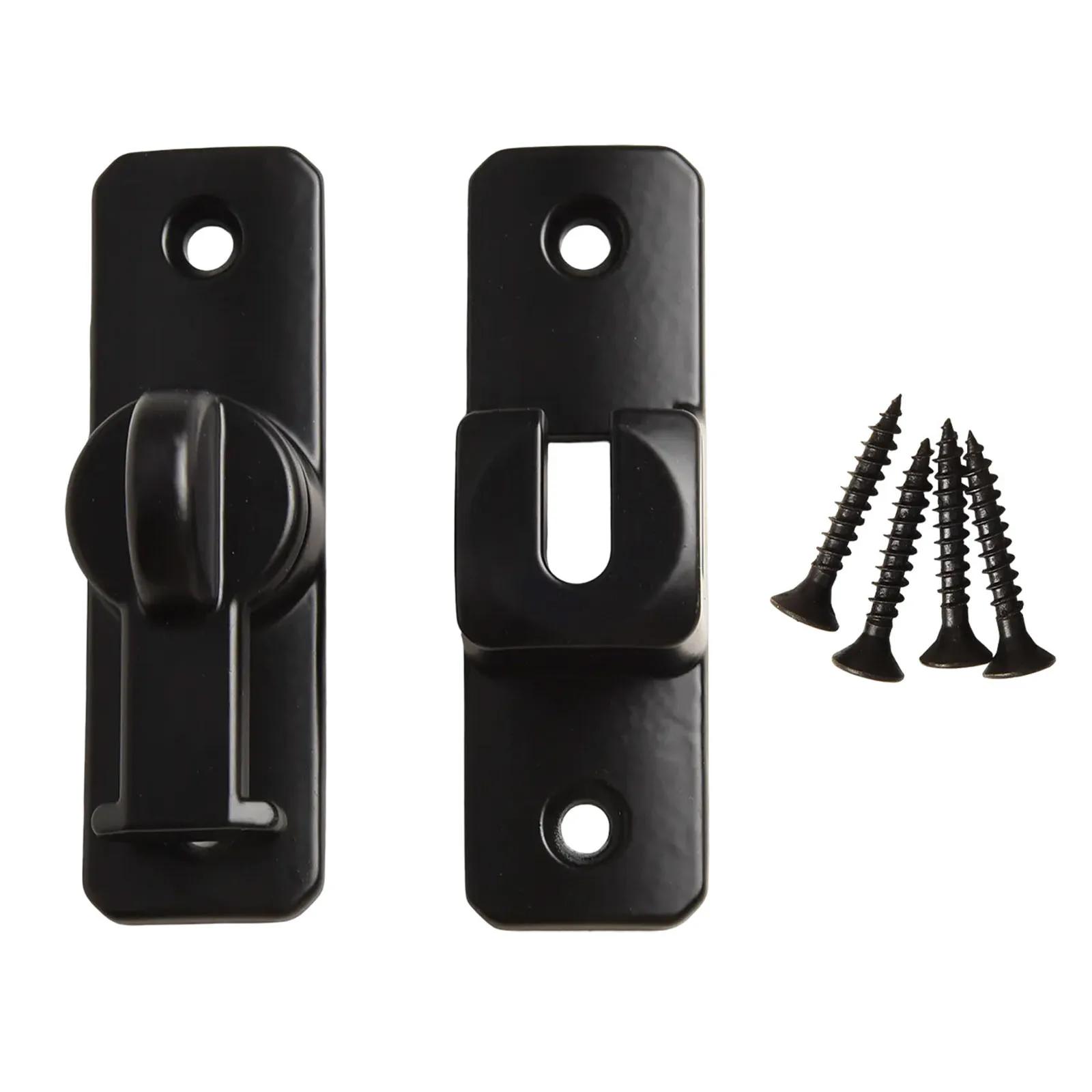 Color: Black Sliding Door Lock Heavy Duty Sliding Door Lock Anti Theft Lock Safety Protection Sturdy Construction
