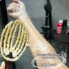 Kartáč na tělo s dlouhou rukojetí do vany a sprchy, drbátko na záda, kančí štětiny, ideální pro kartáčování suché pokožky, nezbytný pro exfoliaci pokožky, koupelová pomůcka