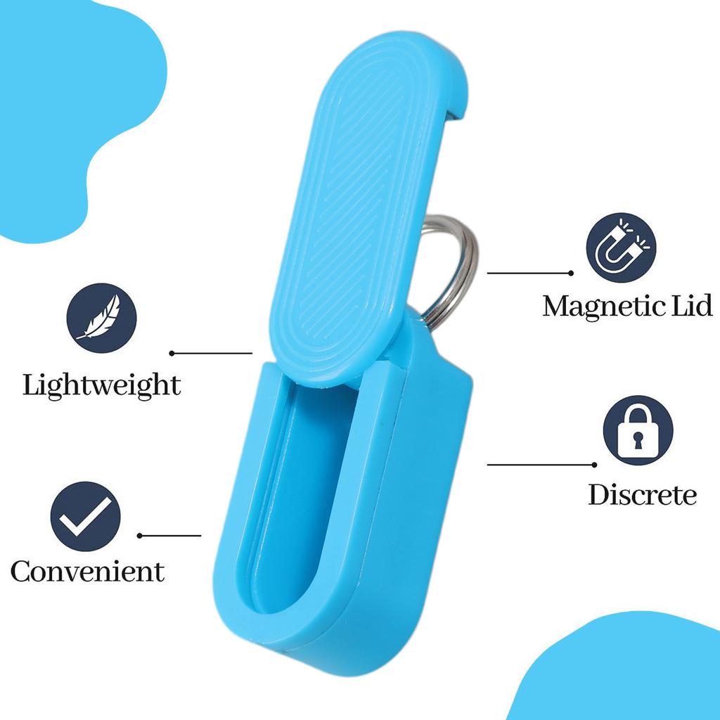 Portable Keychain Medicine Box for Travel and Business Trips Pills Organizer Dispenser Keyring Durable Pills Box Keyring