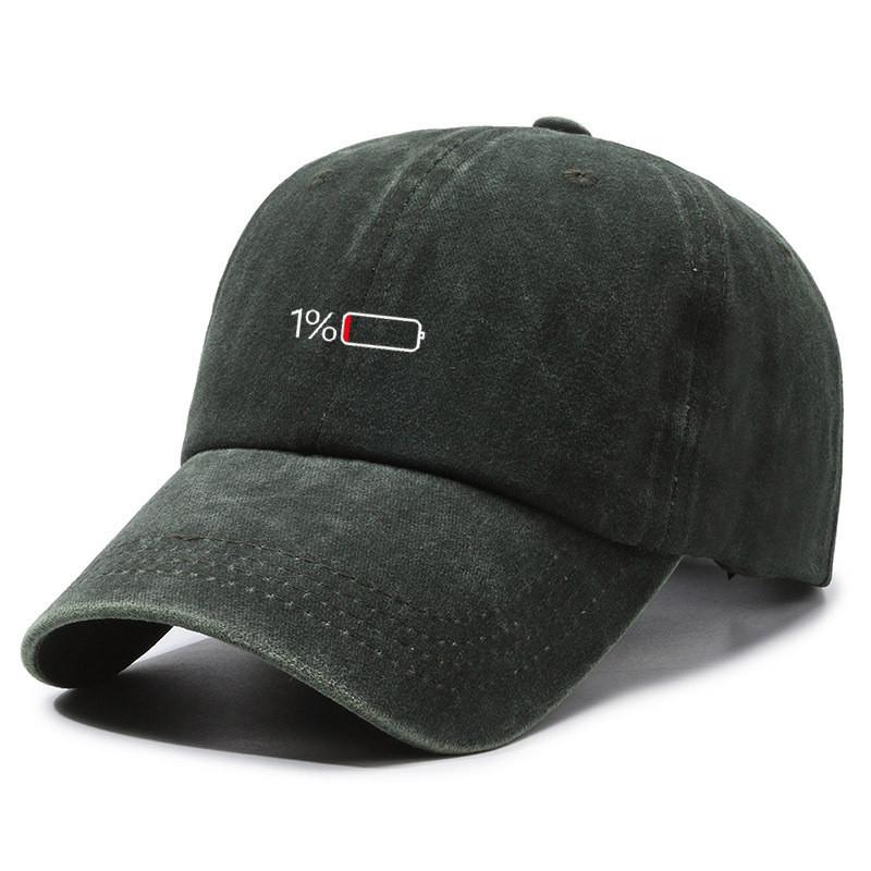 Vintage Wash Cotton Baseball Cap With Curved Brim For Casual Style And Sun Protection