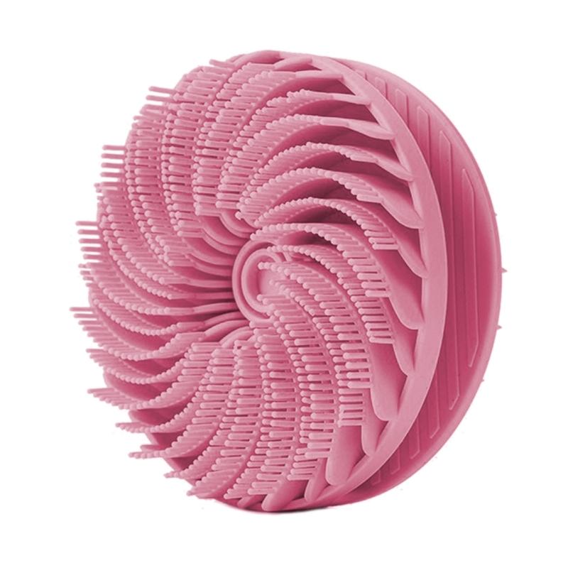 Double Sided Silicone Bath Brush For Gentle Exfoliation And Deep Cleansing With Ergonomic Handle