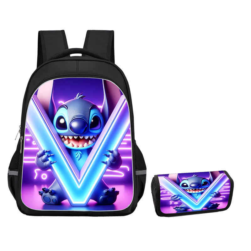 Stitch Combination Set Peripheral Backpack Men'S And Women'S Pencil Bag