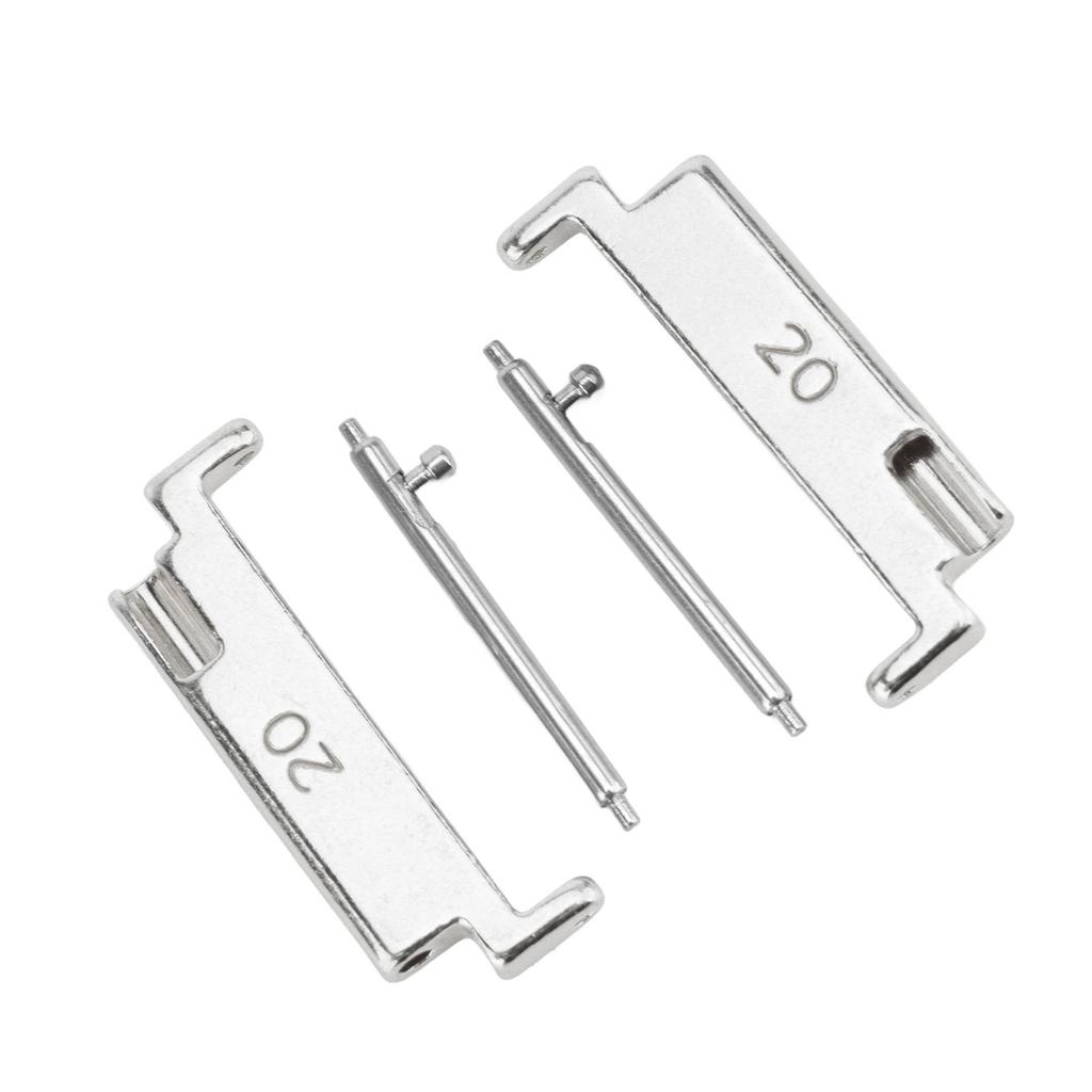 1 Pair Metal Watch Band Adapter 20 To 22mm Watch Strap Connection Adapter with Spring