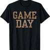 American Football Liebhaber Spieltag Leopard Gepard Football T-Shirt