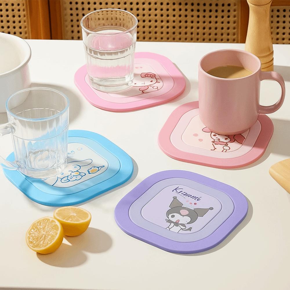

Japanese Style Refrigerator Magnet Non-Slip Magnetic Table Mat Cartoon Bowl Pad Kitchen Style 2