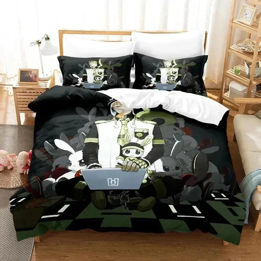 3D Print Anime Dramatical Murder Game Comfortable Duvet Cover Pillowcase Bedding Set Children Bedroom Decoration Home Textile