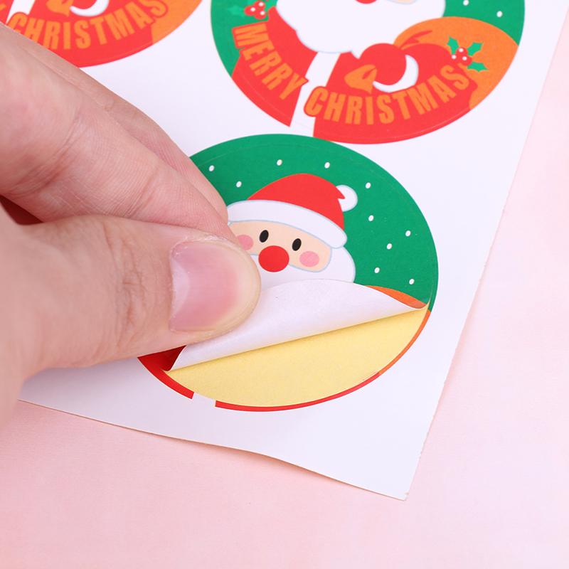 Felices Fiestas Pegatinas Etiquetas decoración presente Sellos Navidad Envolvente De Navidad