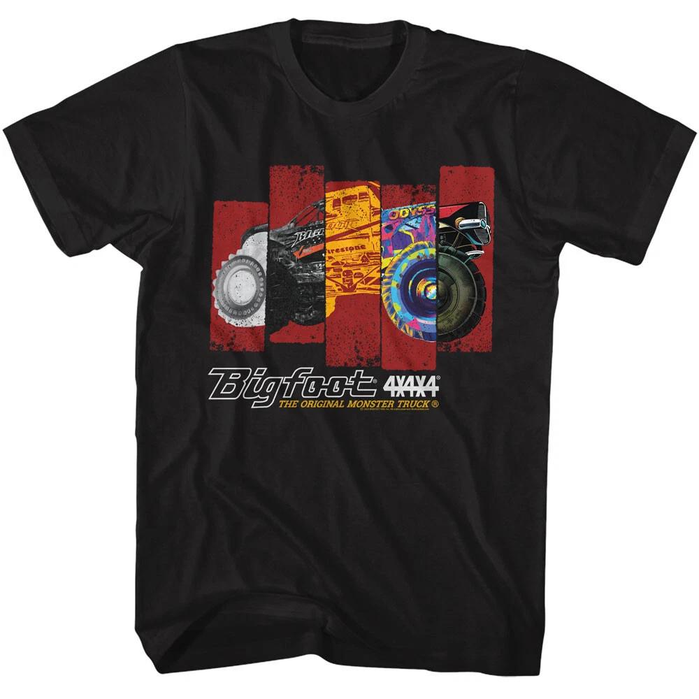 Bigfoot Monster Truck 5 Different Style Truck Rectangles Men s T Shirt XL