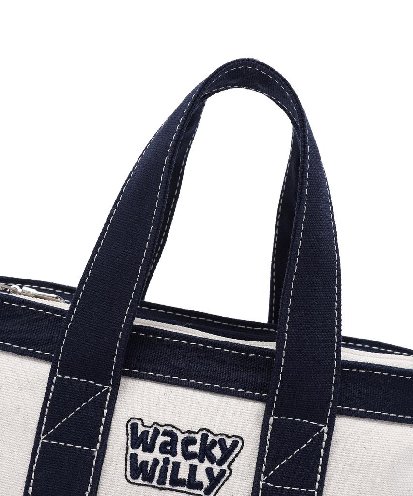 Wacky Willy Canvas Mini Tote Bag Navy