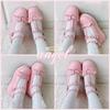 Fashion New Sweet Heart Buckle Wedges Mary Janes Women Pink T-Strap Chunky Platform Lolita Shoes Woman Punk Gothic Cosplay Shoes 43