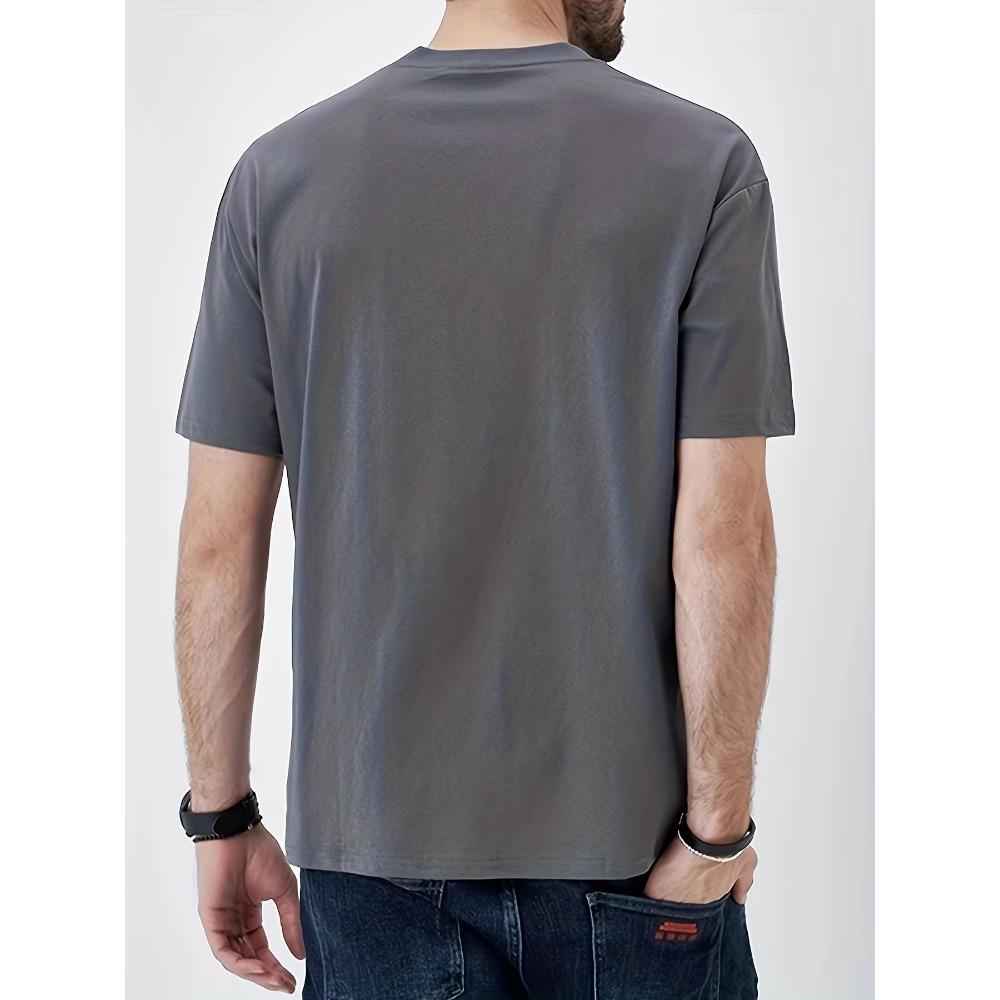 Solid Cotton Funny I Wasn't Listening Print, Men's Graphic Design Crew Neck T-shirt, Casual Comfy Tees Tshirts For Summer,